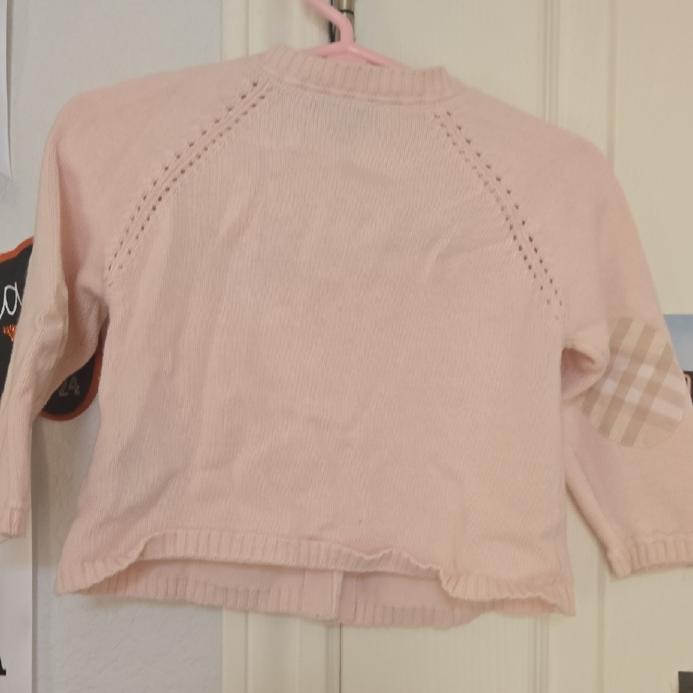 Burberry Light Pink Girls Cardigan - Picture 4 of 4